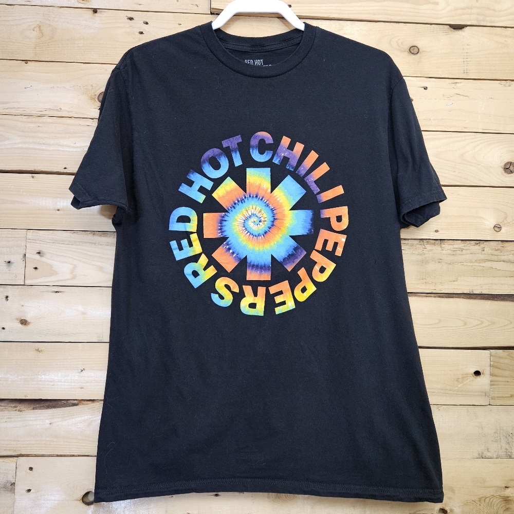Red Hot Chili‎ Peppers Graphic Tee Rainbow Size Large